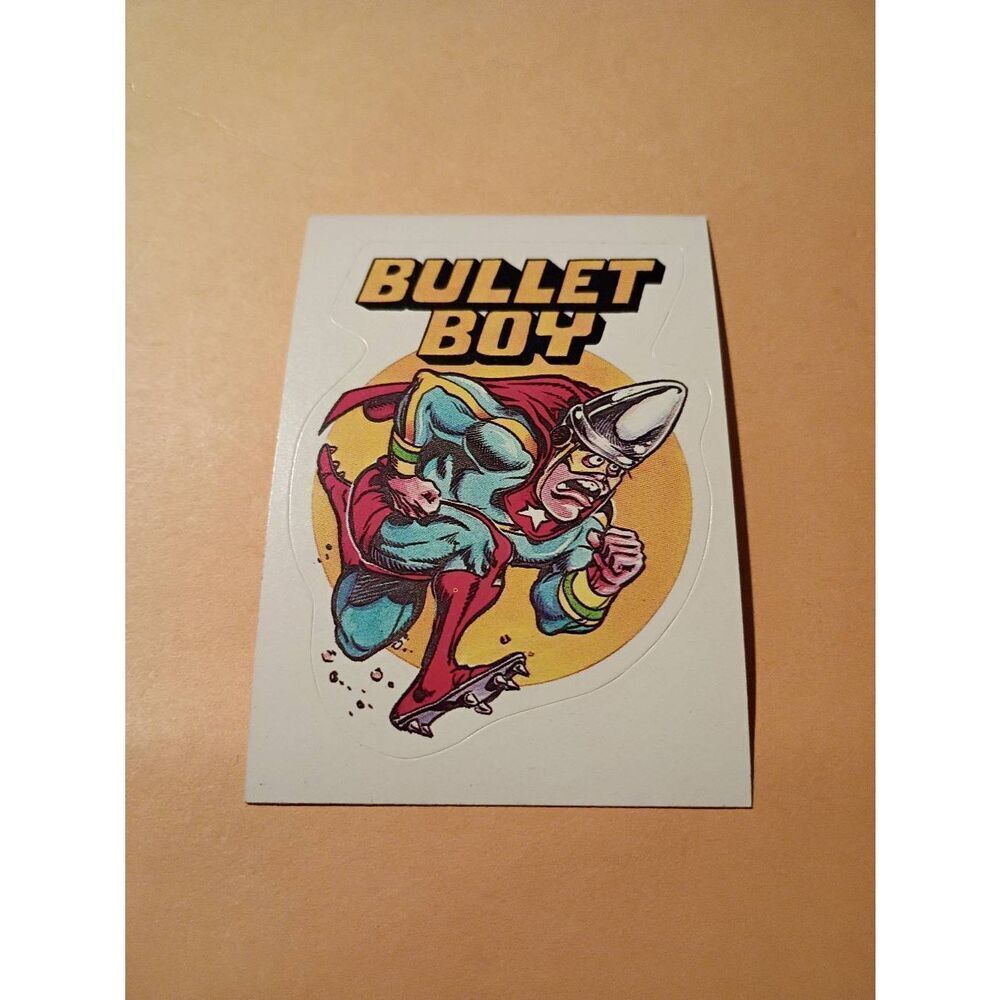 1983 General Mills Zero Hero Trading Card Sticker Vintage #52 Bullet Boy